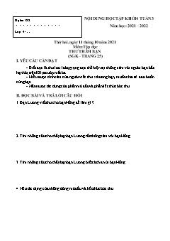 Bài tập ôn tập Lớp 4 - Tuần 3 - Năm học 2021-2022