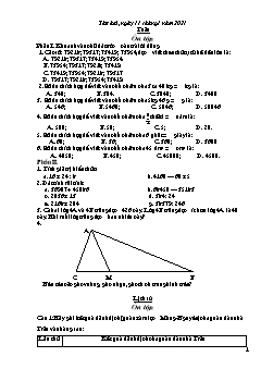 Giáo án các môn Lớp 4 - Tuần: Ôn tập - Năm học 2020-2021