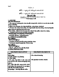 Giáo án Chương trình cả năm Mĩ thuật 4