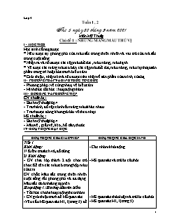 Giáo án Chương trình cả năm Mĩ thuật Lớp 4