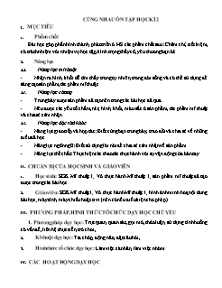 Giáo án Mĩ thuật Lớp 3 - Bài: Cùng nhau ôn tập học kì II - Năm học 2012-2022