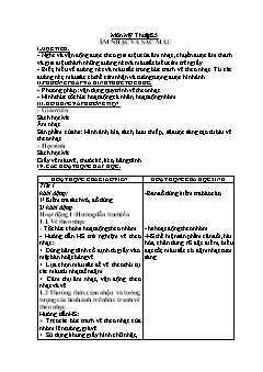 Giáo án Mĩ thuật Lớp 5 - Bài: Âm nhạc và sắc màu - Năm học 2021-2022