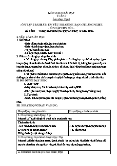 Kế hoạch bài dạy Âm nhạc Khối Tiểu học - Tuần 7 - Năm học 2022-2023 - Phạm Thị Nhụy