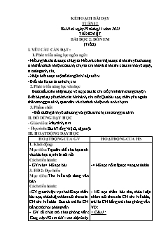 Kế hoạch bài dạy các môn Lớp 2 Sách Cánh diều - Tuần 12 - Năm học 2021-2022 - Hồ Thị Lệ Thủy