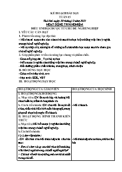 Kế hoạch bài dạy các môn Lớp 2 Sách Cánh diều - Tuần 15 - Năm học 2021-2022 - Hồ Thị Lệ Thủy