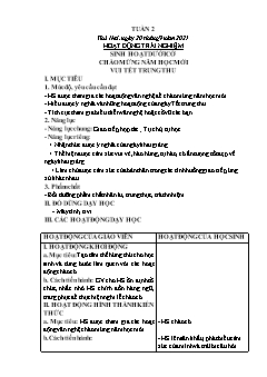 Kế hoạch bài dạy các môn Lớp 2 Sách Cánh diều - Tuần 2 - Năm học 2021-2022 - Hồ Thị Lệ Thủy