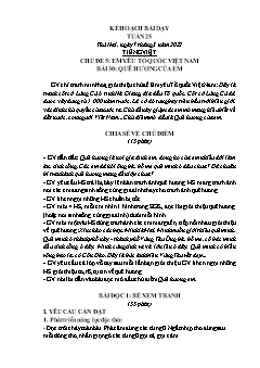 Kế hoạch bài dạy các môn Lớp 2 Sách Cánh diều - Tuần 25 - Năm học 2021-2022 - Hồ Thị Lệ Thủy