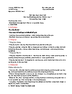 Kế hoạch bài dạy Địa lí 7 - Tuần 1 - Năm học 2021-2022 - Nguyễn Khắc Hảo