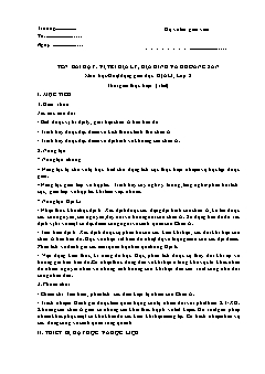 Kế hoạch bài dạy Địa lí 8 - Tuần 4 - Năm học 2021-2022