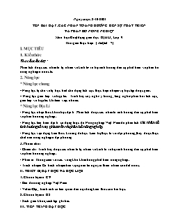 Kế hoạch bài dạy Địa lí 9 - Tiết 7, Bài: Các nhân tố ảnh hưởng đến sự phát triển và phân bố nông nghiệp - Năm học 2021-2022