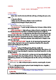 Kế hoạch bai dạy GDCD Khối THCS - Tuần 16 - Năm học 2021-2022