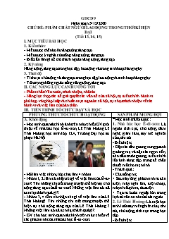 Kế hoạch bài dạy GDCD Khối Trung học cơ sở - Tuần 14 - Năm học 2021-2022