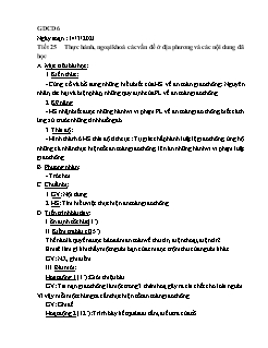 Kế hoạch bài dạy GDCD Khối Trung học cơ sở - Tuần 26 - Năm học 2020-2021