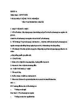 Kế hoạch bài dạy GDCD Khối Trung học cơ sở - Tuần 27 - Năm học 2021-2022