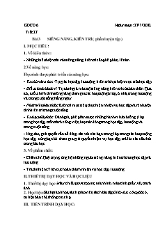 Kế hoạch bài dạy GDCD Khối Trung học cơ sở - Tuần 28 - Năm học 2021-2022