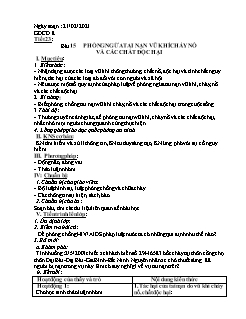 Kế hoạch bài dạy GDCD Lớp 8+9 - Tuần 23 - Năm học 2020-2021