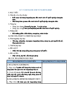 Kế hoạch bài dạy Hoạt động trải nghiệm Lớp 2 - Tuần 17: Sưu tầm tranh ảnh về nghề nghiệp - Năm học 2021-2022 - Trần Mạnh Đức