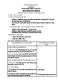 Kế hoạch bài dạy Khối 2 - Tuần 13 - Năm học 2021-2022 - Lê Thị Nữ