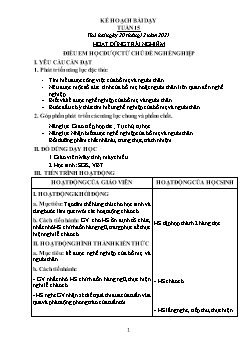 Kế hoạch bài dạy Khối 2 - Tuần 15 - Năm học 2021-2022 - Lê Thị Nữ