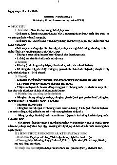 Kế hoạch bài dạy Lịch sử 6 - Tiết 15+16, Bài: Nước Âu Lạc - Năm học 2020-2021 - Nguyễn Duy Đại