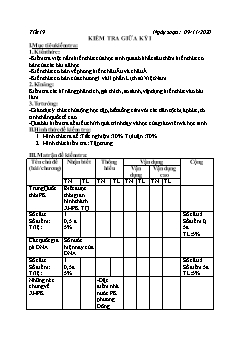 Kế hoạch bài dạy Lịch sử 7 - Tuần 10, Tiết 19+20 - Năm học 2020-2021