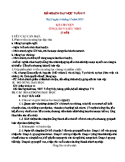 Kế hoạch bài dạy Lớp 1 - Tuần 13 - Năm học 2021-2022 - Lê Thị Thanh Nga