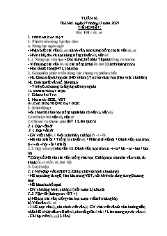 Kế hoạch bài dạy Lớp 1 - Tuần 16 - Năm học 2021-2022 - Phạm Thị Thanh Hoài