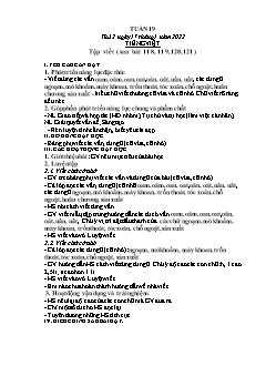Kế hoạch bài dạy Lớp 1 - Tuần 19 - Năm học 2021-2022 - Phạm Thị Thanh Hoài