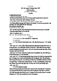 Kế hoạch bài dạy Lớp 1 - Tuần 26 - Năm học 2021-2022 - Thái Thị An