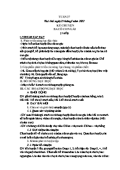 Kế hoạch bài dạy Lớp 1 - Tuần 27 - Năm học 2021-2022 - Thái Thị An