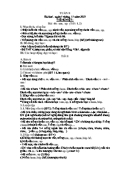 Kế hoạch bài dạy Lớp 1 - Tuần 6 - Năm học 2021-2022 - Phạm Thị Thanh Hoài