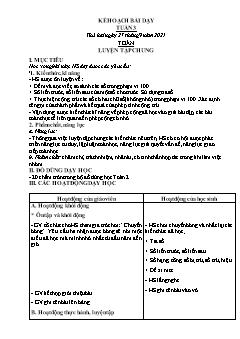 Kế hoạch bài dạy Lớp 2 - Tuần 3 - Năm học 2021-2022 - Lê Thị Nữ
