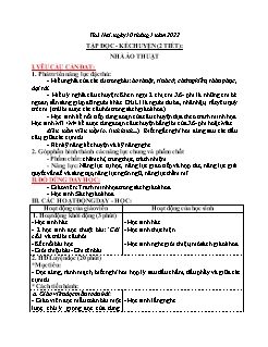 Kế hoạch bài dạy Lớp 3 - Tuần 18 - Năm học 2021-2022 - Nguyễn Thị Tố Nga
