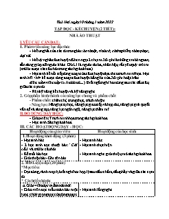 Kế hoạch bài dạy Lớp 3 - Tuần 18 - Năm học 2021-2022 - Nguyễn Thị Cẩm Nhung