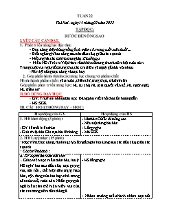 Kế hoạch bài dạy Lớp 3 - Tuần 22 - Năm học 2021-2022 - Nguyễn Thị Tố Nga