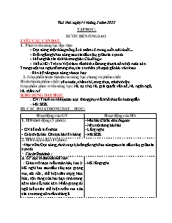 Kế hoạch bài dạy Lớp 3 - Tuần 22 - Năm học 2021-2022 - Nguyễn Thị Cẩm Nhung