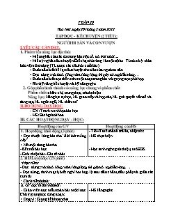 Kế hoạch bài dạy Lớp 3 - Tuần 28 - Năm học 2021-2022 - Nguyễn Thị Tố Nga