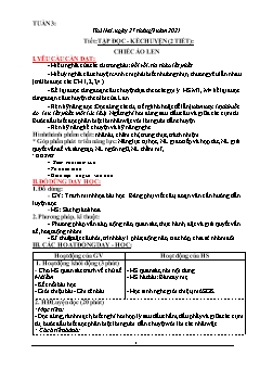 Kế hoạch bài dạy Lớp 3 - Tuần 3 - Năm học 2021-2022 - Nguyễn Thị Cẩm Nhung