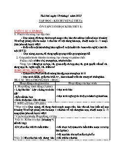 Kế hoạch bài dạy Lớp 3 - Tuần 31 - Năm học 2021-2022 - Nguyễn Thị Tố Nga