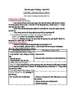 Kế hoạch bài dạy Lớp 3 - Tuần 31 - Năm học 2021-2022 - Nguyễn Thị Cẩm Nhung
