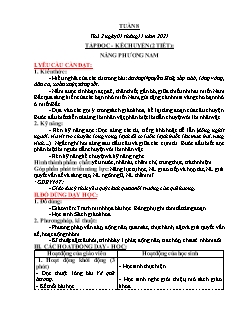Kế hoạch bài dạy Lớp 3 - Tuần 8 - Năm học 2021-2022 - Nguyễn Thị Cẩm Nhung