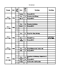 Kế hoạch bài dạy Lớp 4 - Tuần 13 - Năm học 2021-2022 - Lê Thị Thu Hương