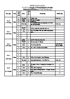 Kế hoạch bài dạy Lớp 4 - Tuần 3 - Năm học 2021-2022 - Lê Thị Thu Hương