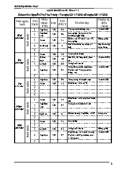 Kế hoạch bài dạy Lớp 5 - Tuần 11 - Năm học 2021-2022 - Nguyễn Thị Thu Trang
