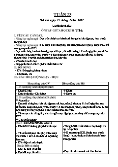 Kế hoạch bài dạy Lớp 5 - Tuần 23 - Năm học 2021-2022 - Nguyễn Văn Lợi