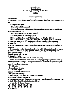 Kế hoạch bài dạy Lớp 5 - Tuần 3 - Năm học 2021-2022 - Nguyễn Văn Lợi