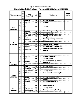 Kế hoạch bài dạy Lớp 5 - Tuần 3 - Năm học 2022-2023 - Nguyễn Thị Thu Trang