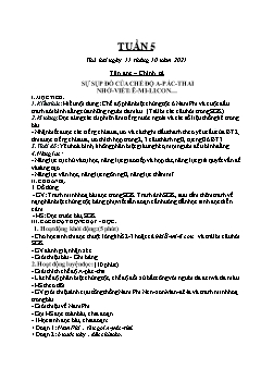 Kế hoạch bài dạy Lớp 5 - Tuần 5 - Năm học 2021-2022 - Nguyễn Văn Lợi
