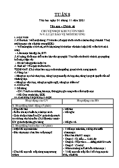Kế hoạch bài dạy Lớp 5 - Tuần 8 - Năm học 2021-2022 - Nguyễn Văn Lợi