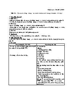 Kế hoạch bài dạy Ngữ Văn 6 Sách Cánh diều - Tuần 20, Tiết 77 đến 81 - Năm học 2020-2021